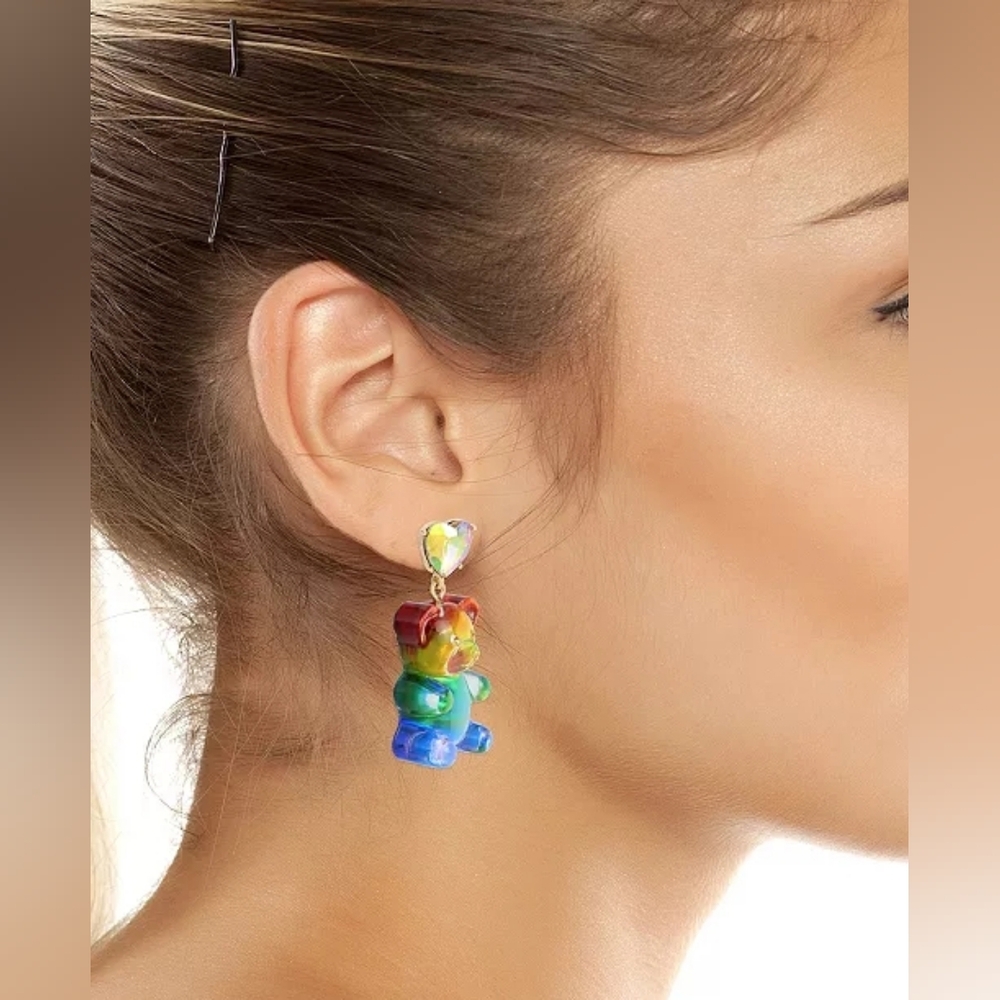 Betsey Johnson Gummy Bear Drop Earrings